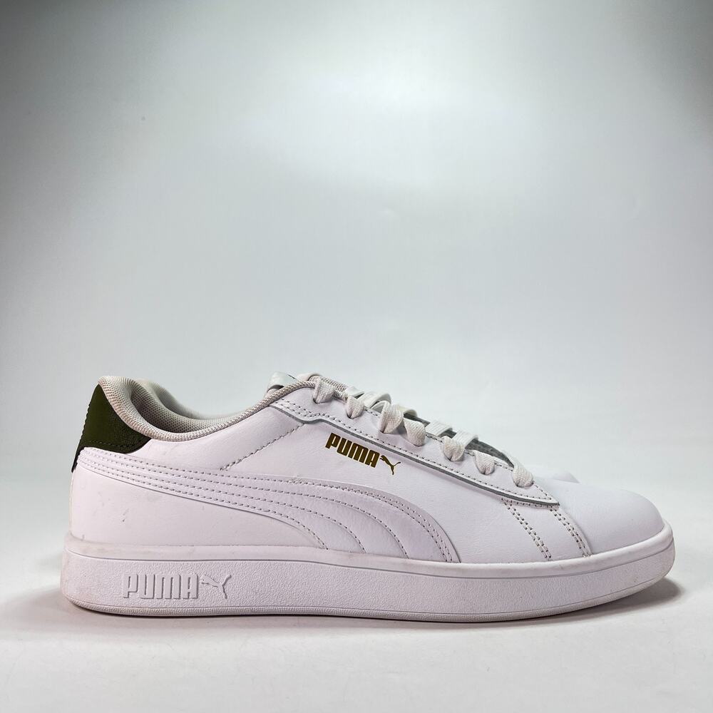 PUMA Smash 3.0 L White Low Top Shoes Retro Sneakers 406570-01 Men's Size 9